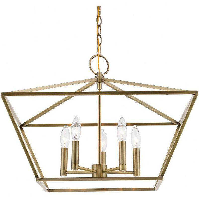 Livex Lighting Devone 5 - Light Chandelier in  Antique Brass