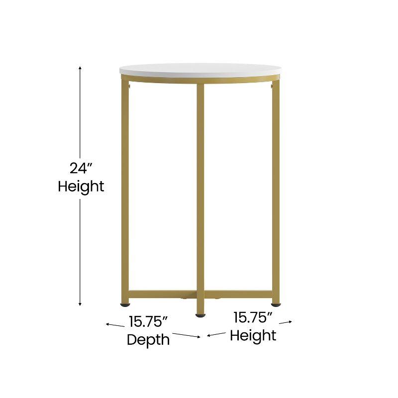 Flash Furniture Hampstead Collection Coffee and End Table Set - Laminate Top with Crisscross Frame, 3 Piece Occasional Table Set