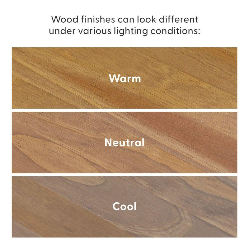Plank+Beam 46" Solid Wood Console Table with Storage, Sofa Table with Shelf, Narrow Entryway Table for Hallway, Pecan