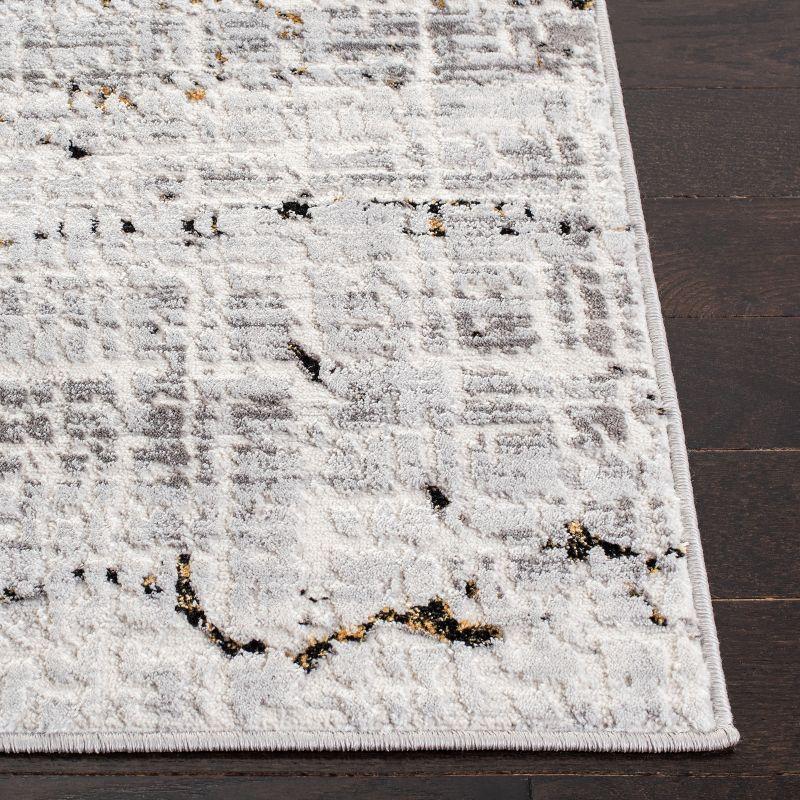 Amelia ALA248 Power Loomed Area Rug - Grey/Gold - 4'5"x6'5" - Safavieh.