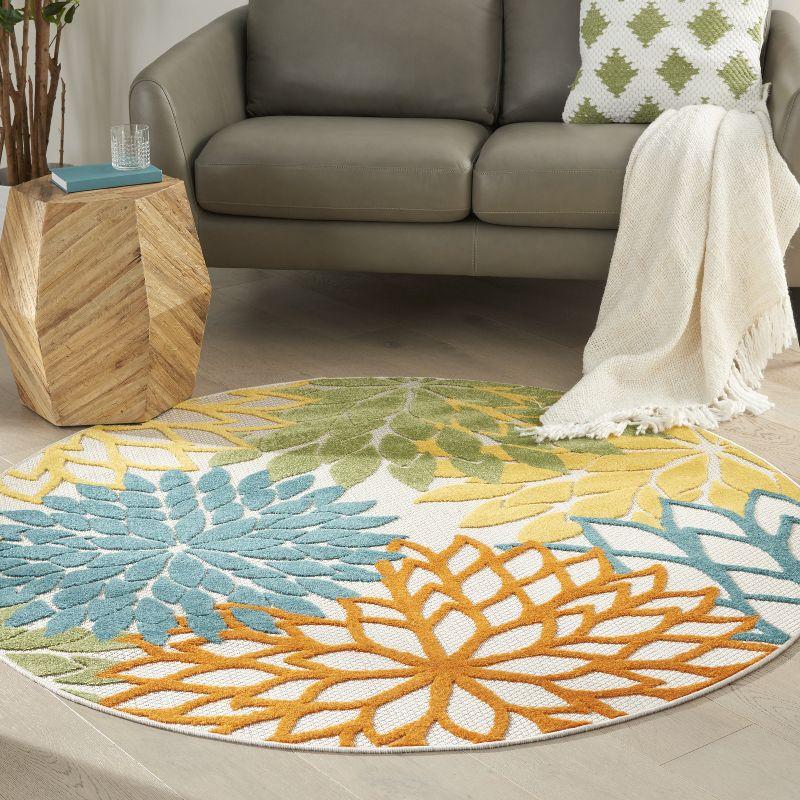 Nourison Aloha Floral Bloom Outdoor Rug