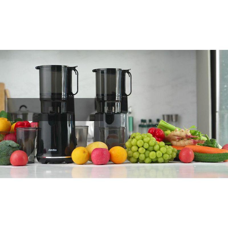 Aeitto Aeitto 250W Masticating Juicer, Cold Press with 5.3" Feed Chute & 1.7L Capacity, Easy to Clean, High Juice Yield