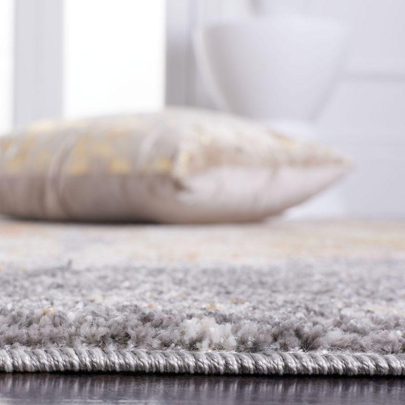 Aston ASN710 Power Loomed Area Rug - Grey/Gold - 8'9"x11'9" - Safavieh.