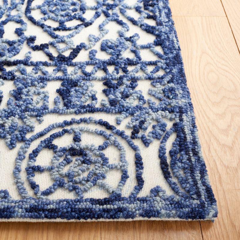 Trace TRC701 Hand Tufted Area Rug - Navy/Ivory - 5'x8' - Safavieh.