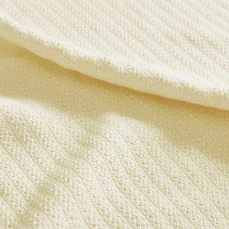 Bed Blanket Liquid Cotton Twin Ivory