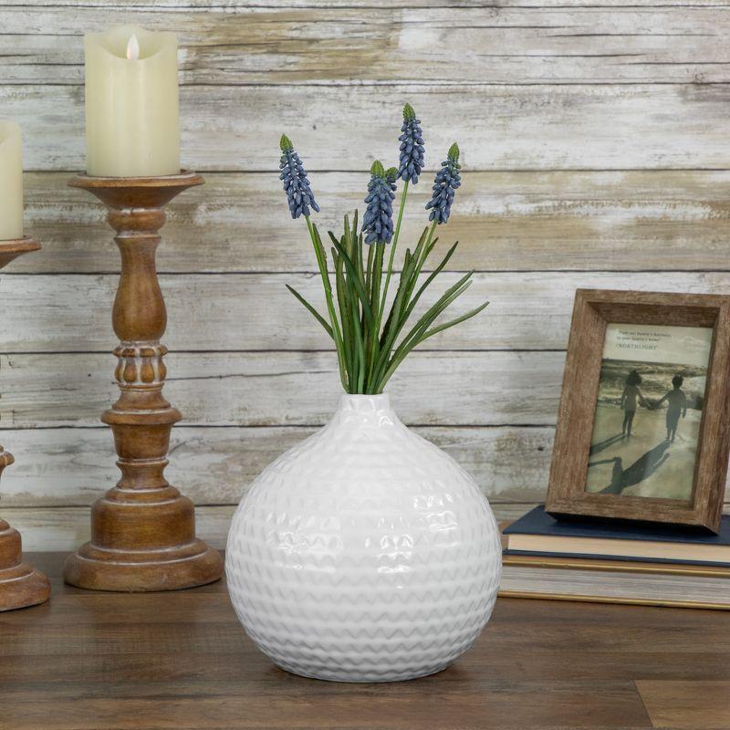 12.5" Blue Muscari Artificial Floral Spray with Silk Blooms