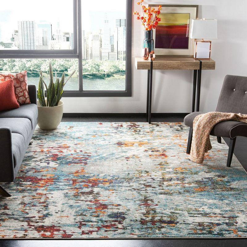 Madison MAD471 Power Loomed Indoor Area Rug - Grey/Blue - 8'x10' - Safavieh