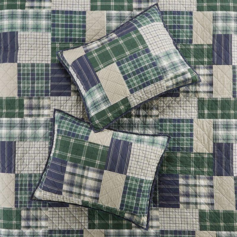Madison Park Timber 3 Piece Reversible Printed Quilt Set