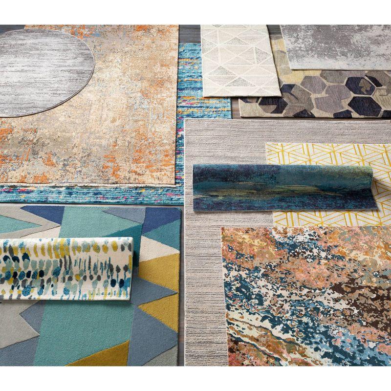 Livabliss 7'10"x10'2" Emma Modern Rug Gray: Stain & Fade-Resistant, Medium Pile, Indoor, Abstract Pattern