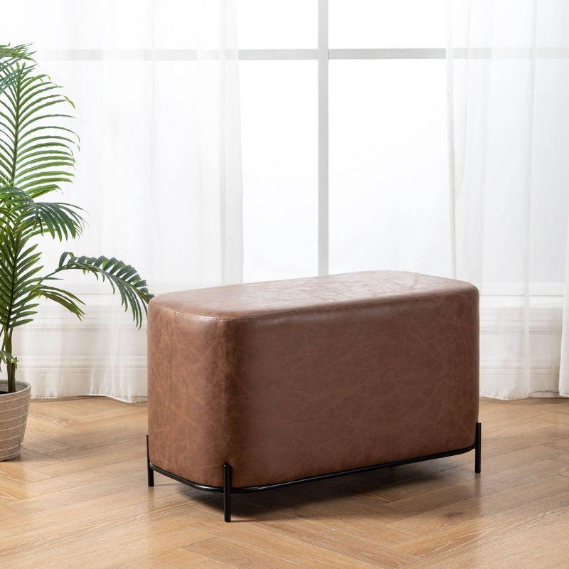 Degen Faux Leather Upholstered Bench