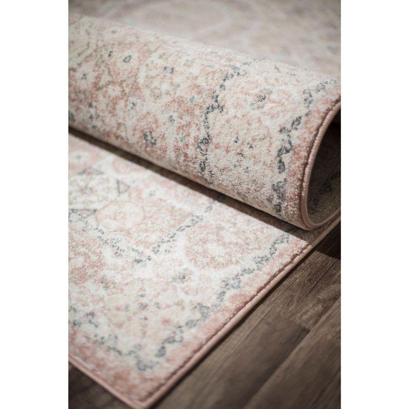 Rugs America Harper Pink Transitional Vintage Area Rug