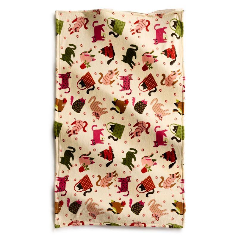 Vera Bradley Women's Outlet Fleece Essential Throw Blanket Herding Cats Seedpearl