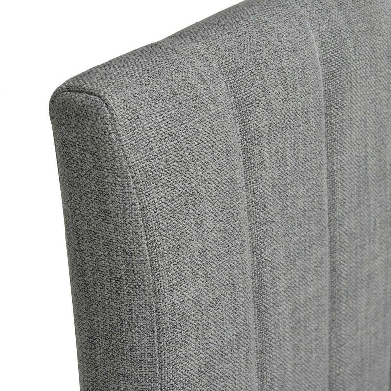 Upholstered Channel-back Dining Chair
