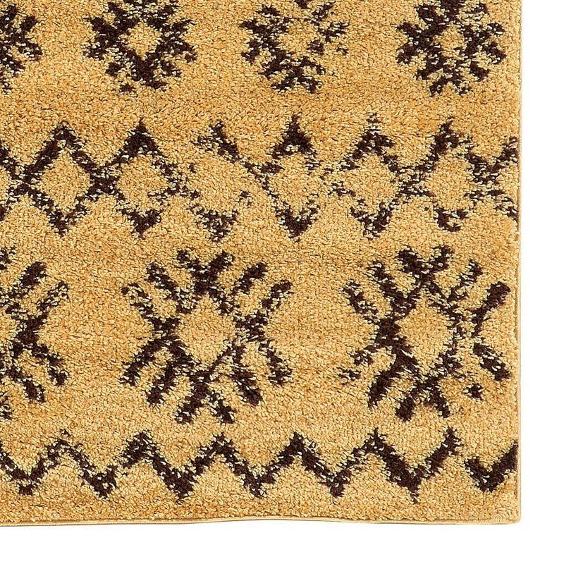 Camel Brown Moroccan-Inspired 5' x 7' Shag Rug