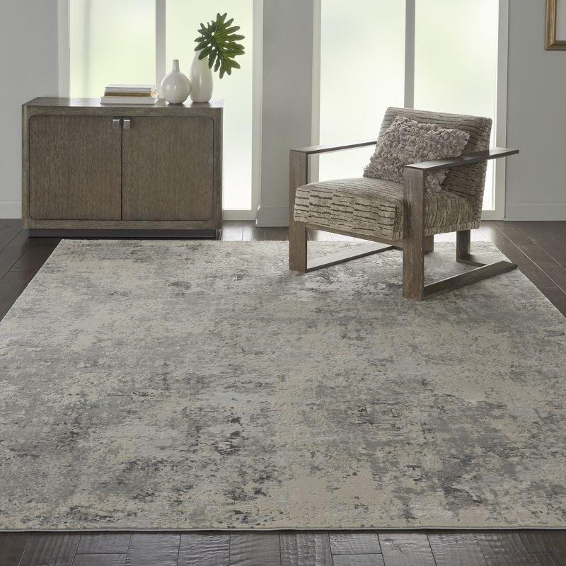 Nourison Rustic Textures Modern Indoor Area Rug Grey/Beige 7'10" x 10'6"