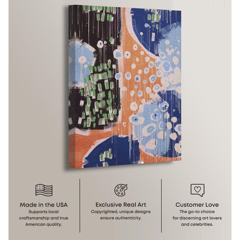 Art Remedy Raining Colors Retro Modern Abstract Wall Art by Art Remedy | Wayfair
