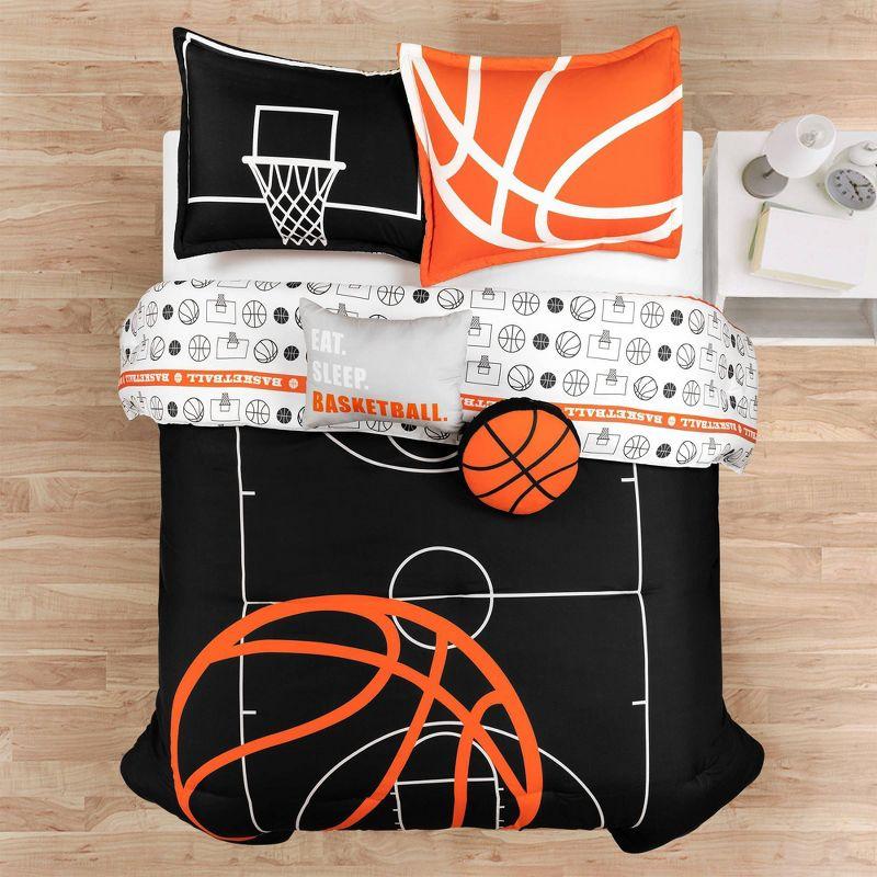 Kids' Basketball Game Reversible Oversized Comforter - Lush Décor