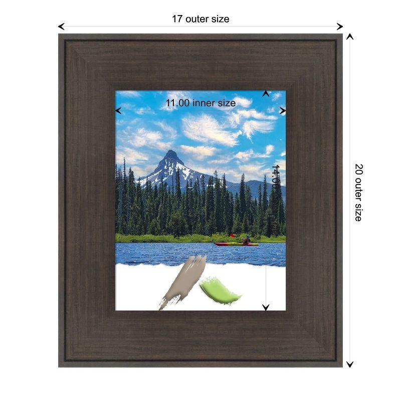 Amanti Art William Rustic Woodgrain Picture Frame Opening Size 11x14 in.