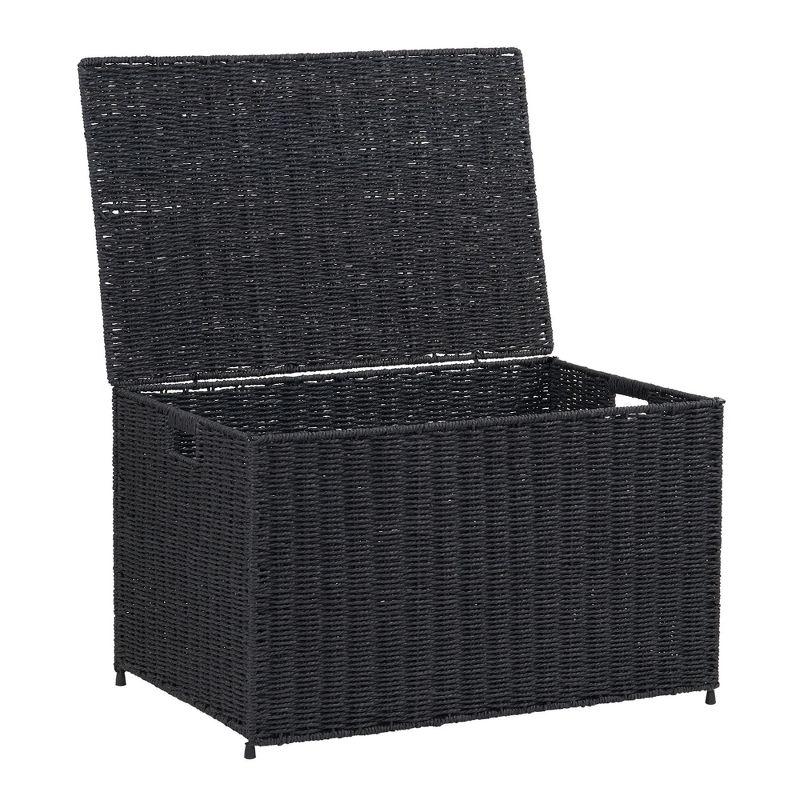 Household Essentials Woven Wicker Storage Chest