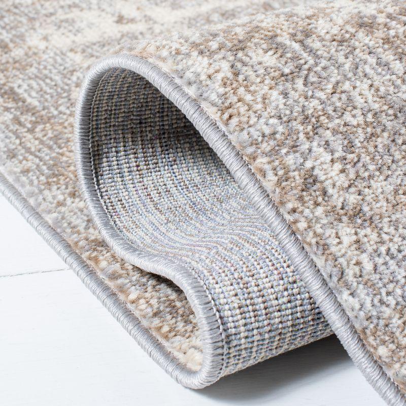 Madison MAD471 Power Loomed Indoor Runner Rug - Grey/Beige - 2'2"x16' - Safavieh