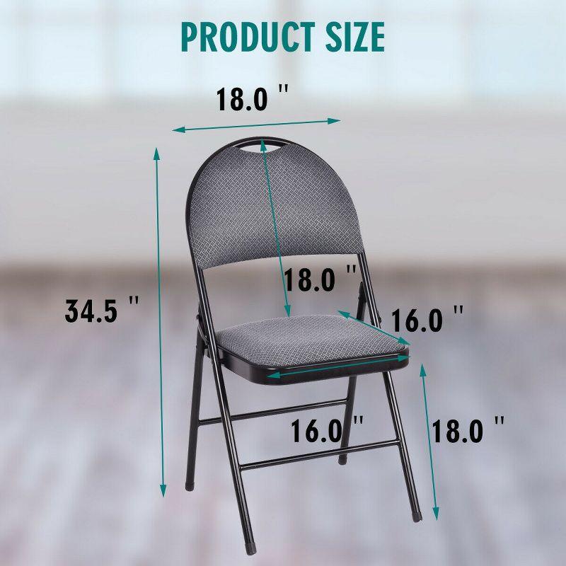 Fabric Padded Office Folding Chairs Folding Chair Set