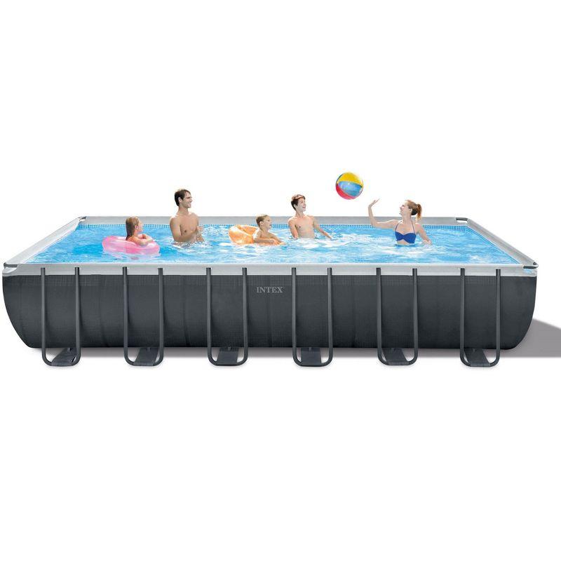 Intex Rectangular Ultra XTR Above Ground Pool with Sand Filter Pump