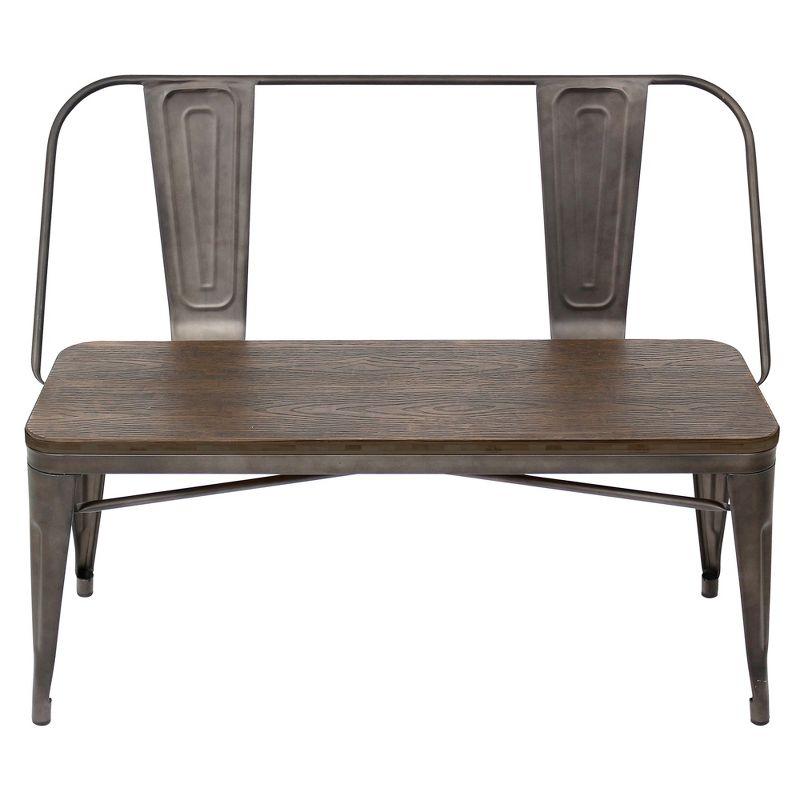 Oregon Industrial Dining/Entryway Bench - Lumisource