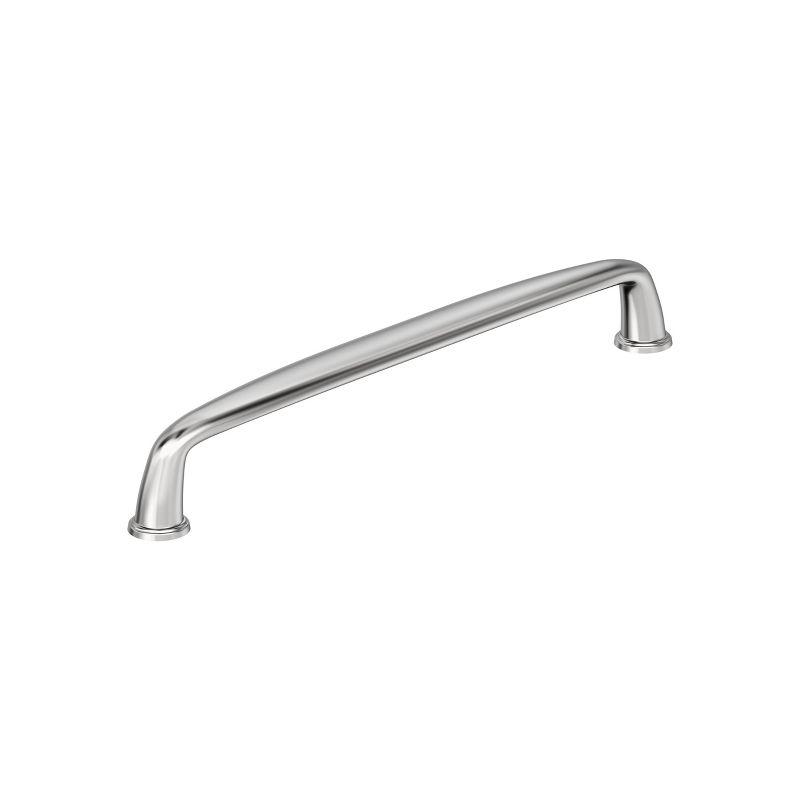 Polished Chrome 7-9/16" Modern Bar Cabinet Pull