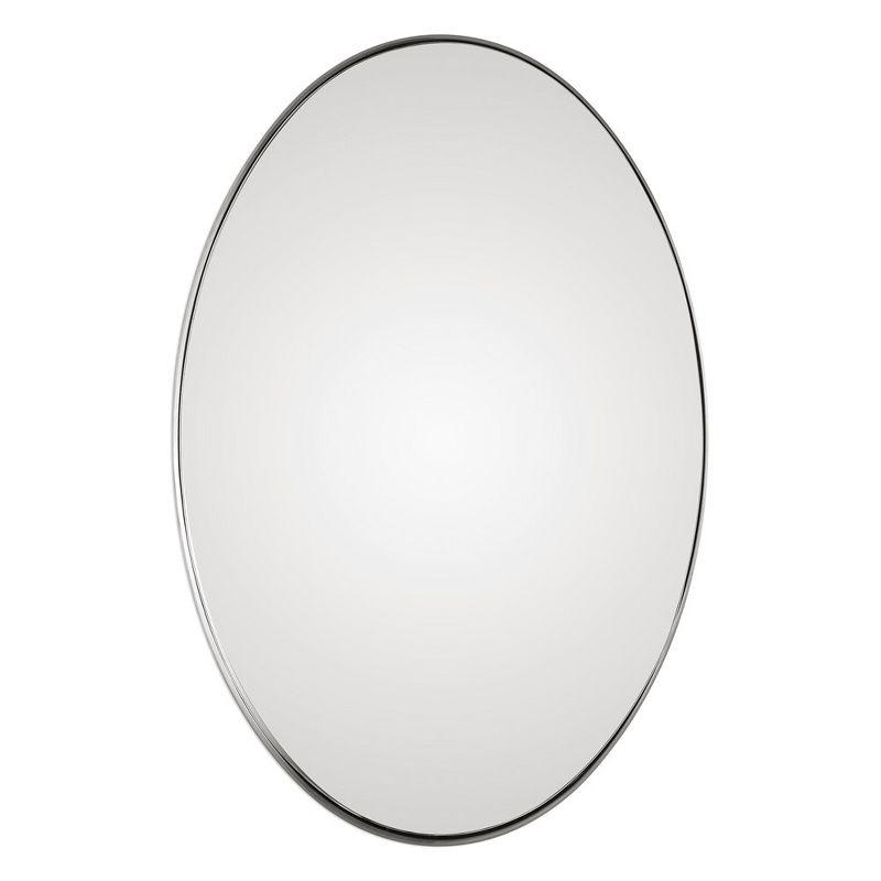 Uttermost Pursley Brushed Nickel Oval Mirror