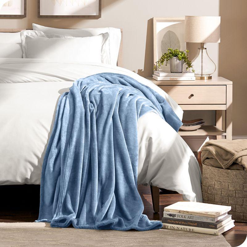 Bare Home Bare Home Microplush Fleece Blanket - Fuzzy, Warm, Bed/Throw Blanket