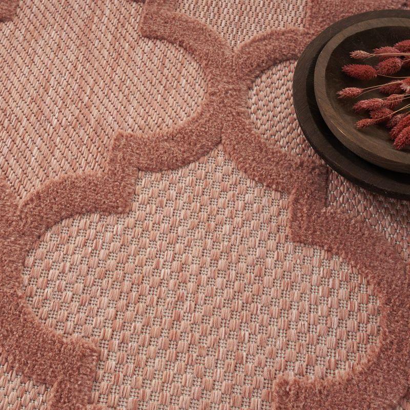 Nourison Easy Care 8' x 10' Coral/Orange Indoor/Outdoor Rug