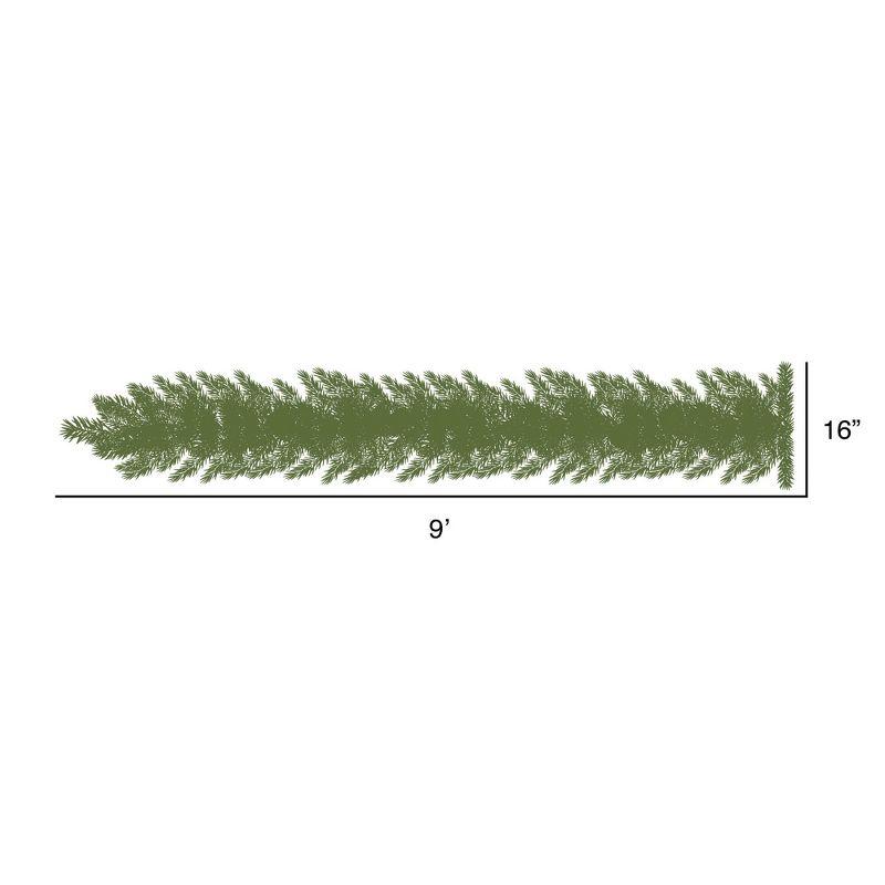 Vickerman 9' Camdon Fir Artificial Christmas Garland, Unlit