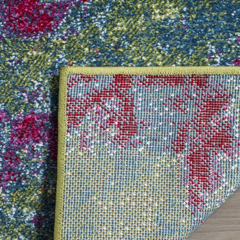 Watercolor WTC697 Power Loomed Indoor Area Rug - Green/Fuchsia - 4'x6' - Safavieh