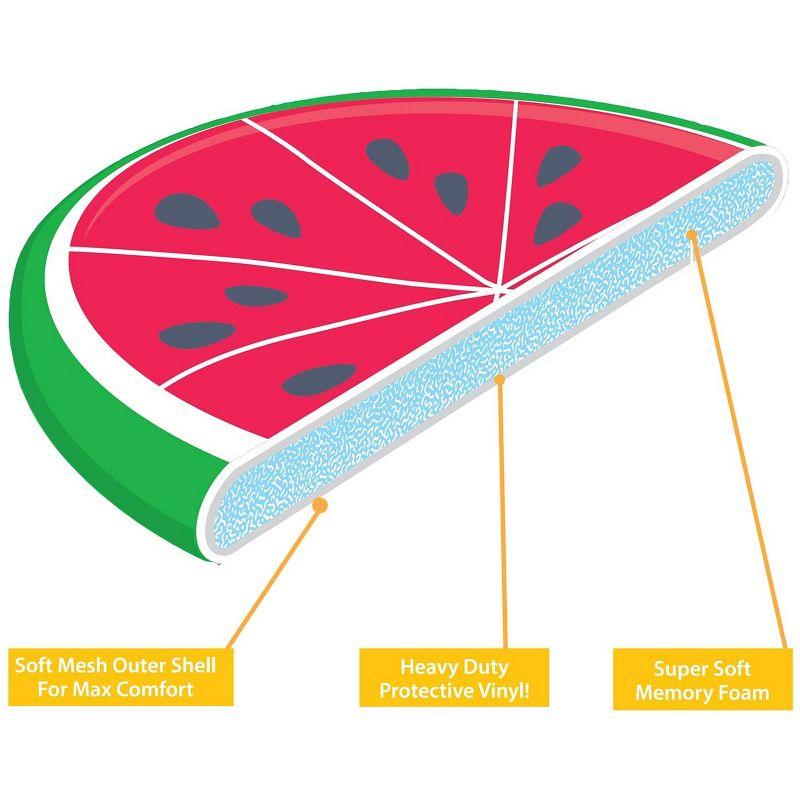 Watermelon Memory Foam Mesh Pool Lounger with Vinyl Layer