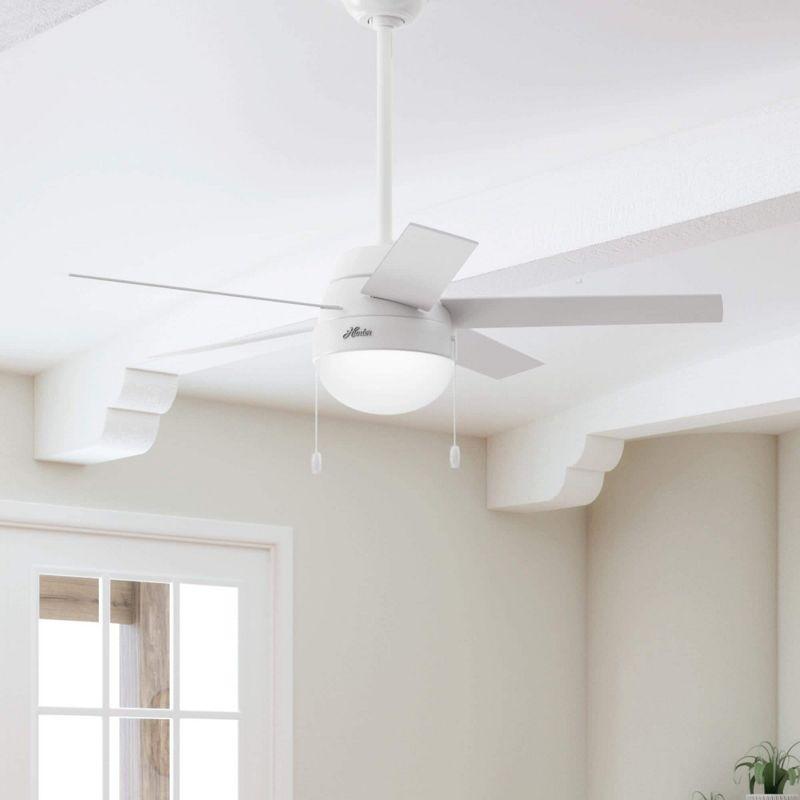 46" Anslee Standard Ceiling Fan with Pull Chain and Light Kit Included