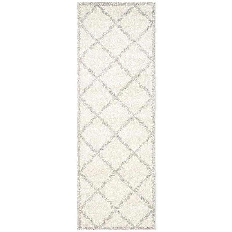 Reversible Easy-Care Synthetic Gray Area Rug - Handmade & Washable