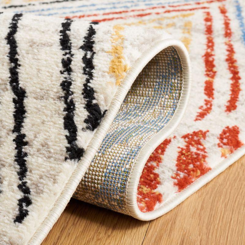 Amsterdam AMS110 Power Loomed Indoor Area Rug - Ivory/Red - 5'1"x7'6" - Safavieh