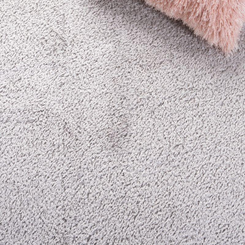 Light Gray 8' x 10' Synthetic Shag Area Rug