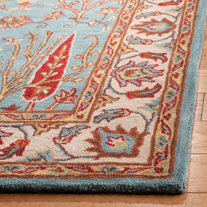Heritage HG735 Hand Tufted Runner Rug - Blue/Ivory - 2'3"x10' - Safavieh.