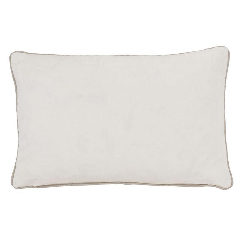 Saro Lifestyle Down-Filled Embroidered Throw Pillow With Flower Design