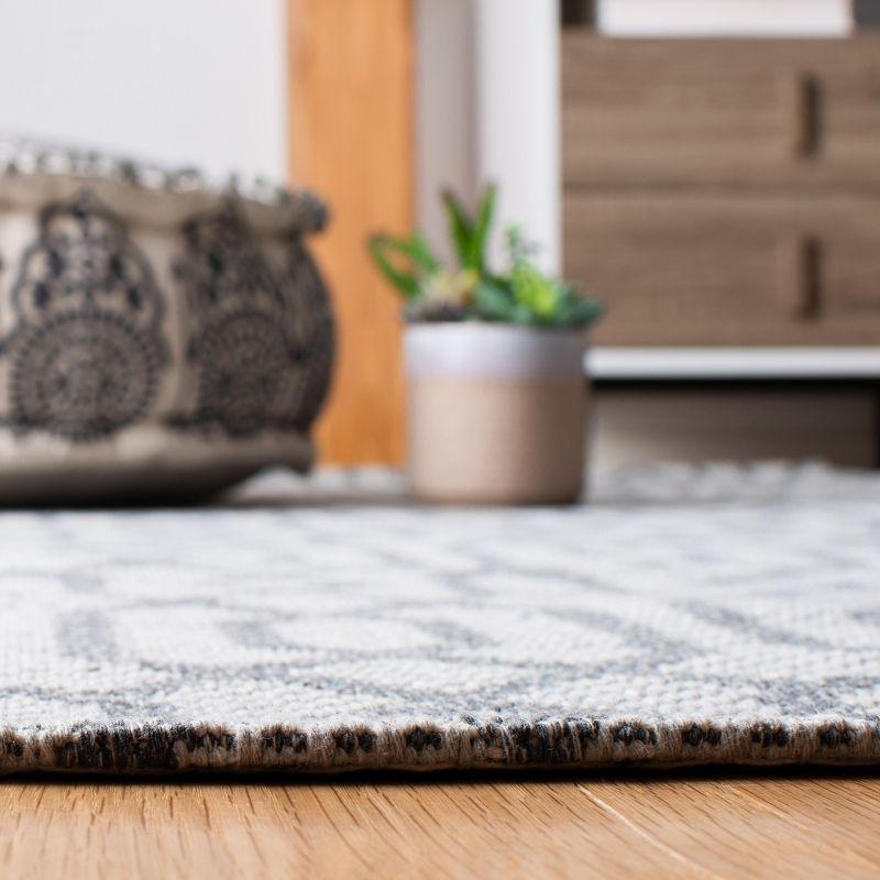 Augustine AGT421 Power Loomed Runner Rug - Anthracite/Light Grey - 2'x8' - Safavieh.