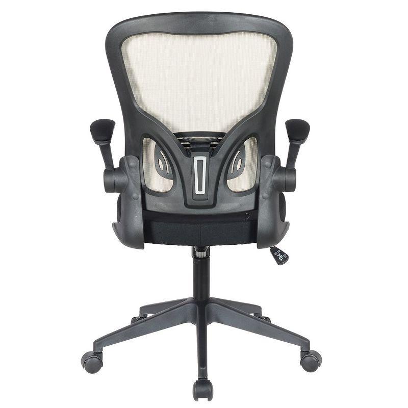 LeisureMod Newton Single Ergonomic Mesh Lumbar Support Adjustable Height Swivel Office Chair