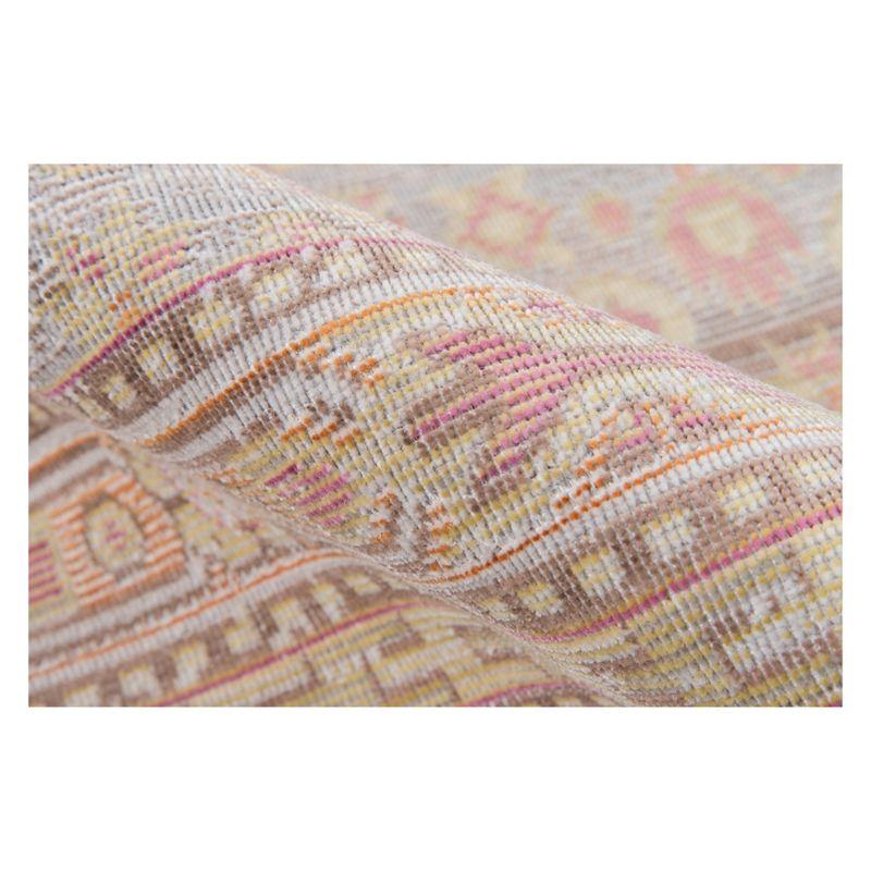 4'x6' Shapes Geometric Loomed Area Rug Pink - Momeni: Modern Low Pile Polyester, Indoor Rectangle, Spot Clean Recommended
