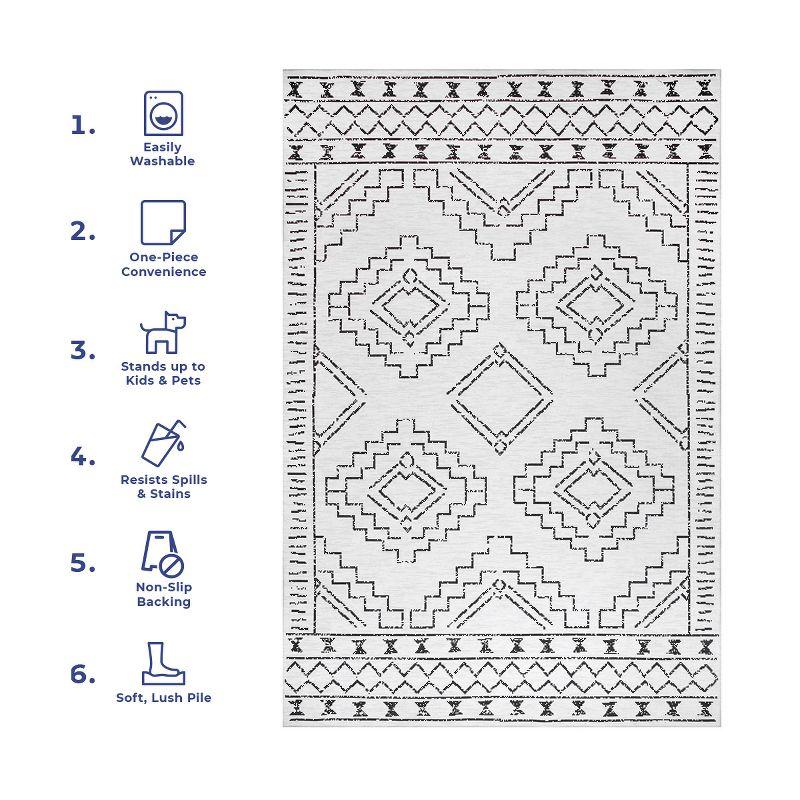 Nuloom Noa Machine Washable Moroccan Indoor Area Rug