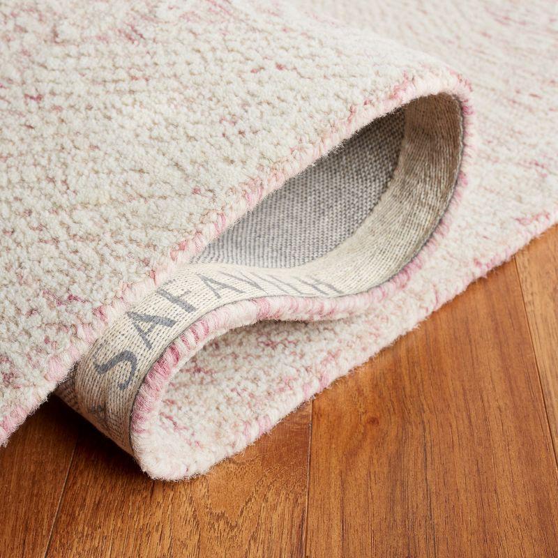 Ebony EBN105 Hand Tufted Indoor Area Rug - Pink/Ivory - 5'x8' - Safavieh