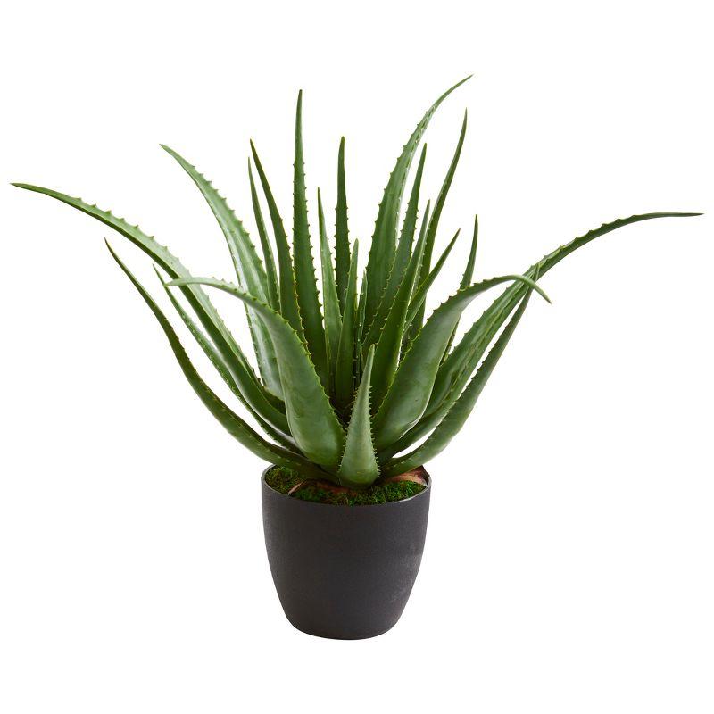 Union Rustic 26'' Faux Agave Plant in Planter
