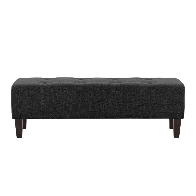 Rosewell Button Tufted Fabric Accent Bench - CorLiving