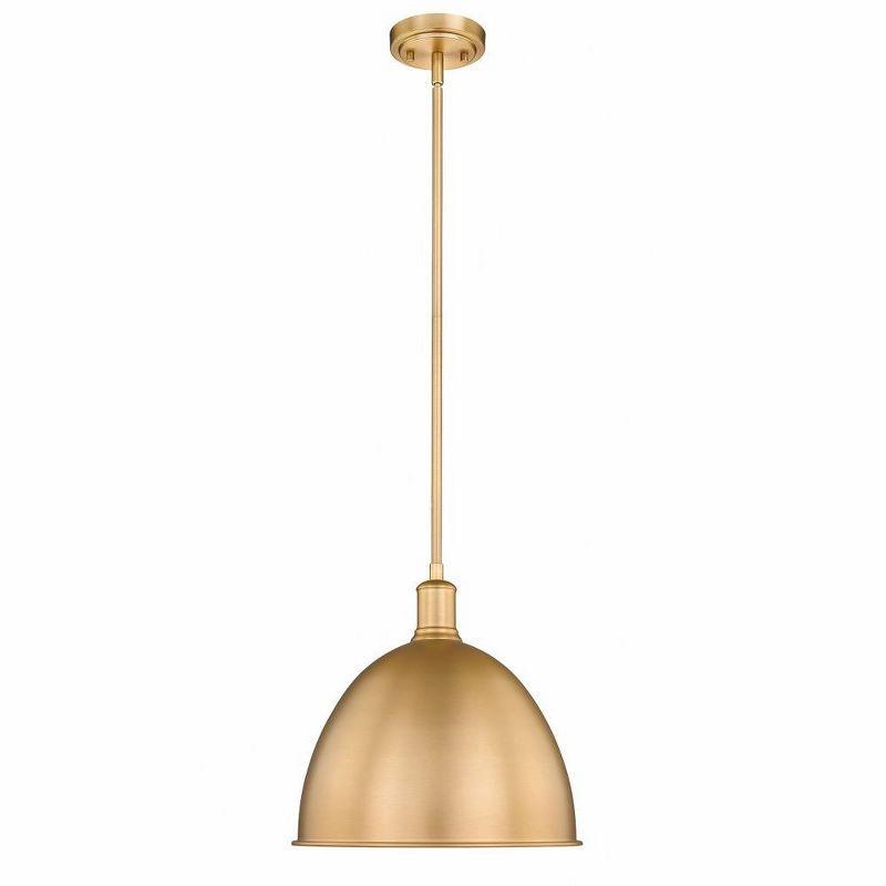 Classic Brass 12.5" Indoor/Outdoor LED Pendant Light