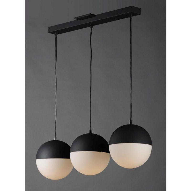 Hastings 3 Light Glass Dimmable Pendant