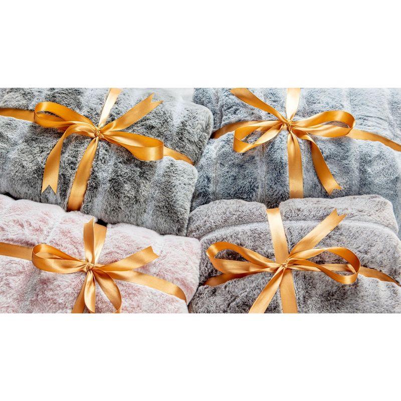 Chanasya Chanasya FrostFur Luxuriousfrost Tip Fur Mink Throw Blanket